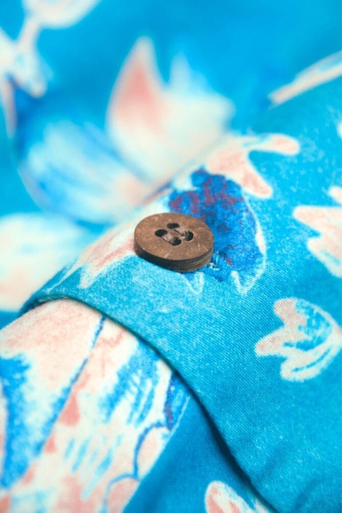 Paisley Print Blue Shirt for Men - Image 3