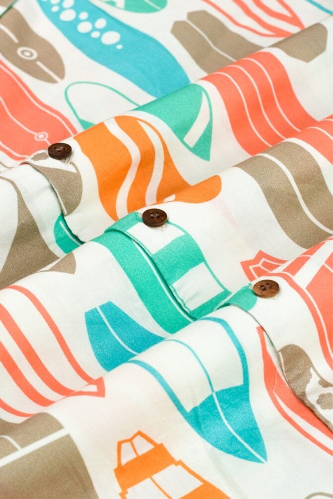 Surf Day Printed Beach Shirt for Men - Image 3