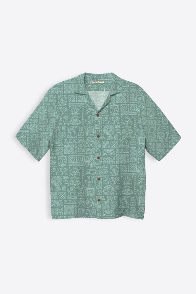 Tribal Print Shirt for Men - Image 2