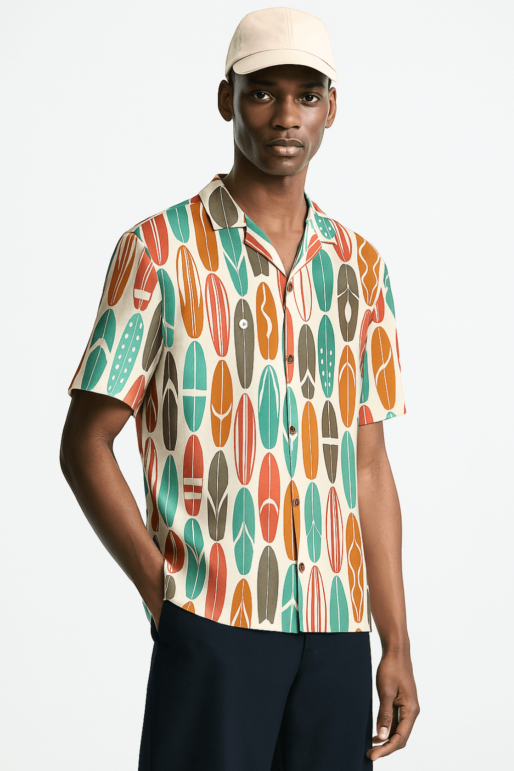 Surf Day Printed Beach Shirt for Men