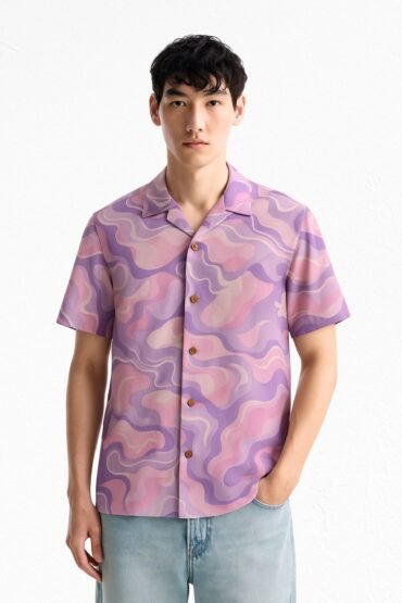 Marble Texture Shirt for Men