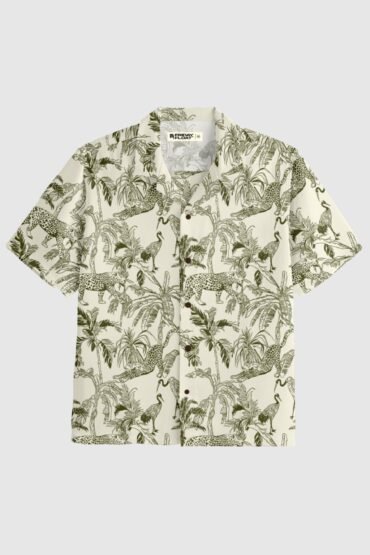 Jungle Animal Print Shirt for Men