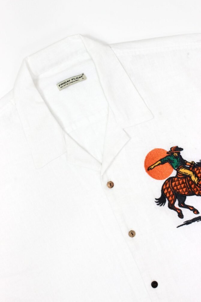 Cowboy Embroidered Shirt for Men - Image 5