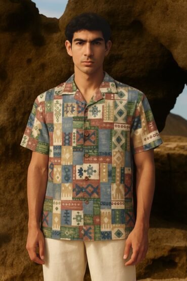 Geometric Tribal Vintage Print Shirt